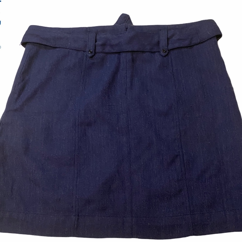 Merona Belted Skirt Blue  Sz 18 - Picture 2 of 6
